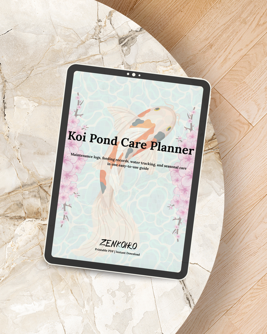 Zenkoiro Koi Pond Care Planner — Printable PDF