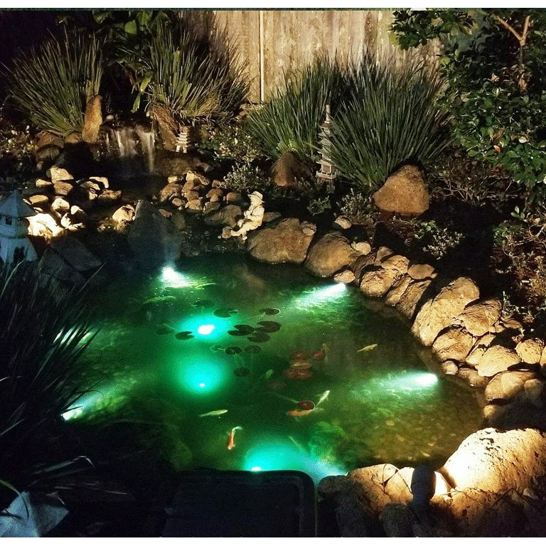 Solar Pond Spotlight Set