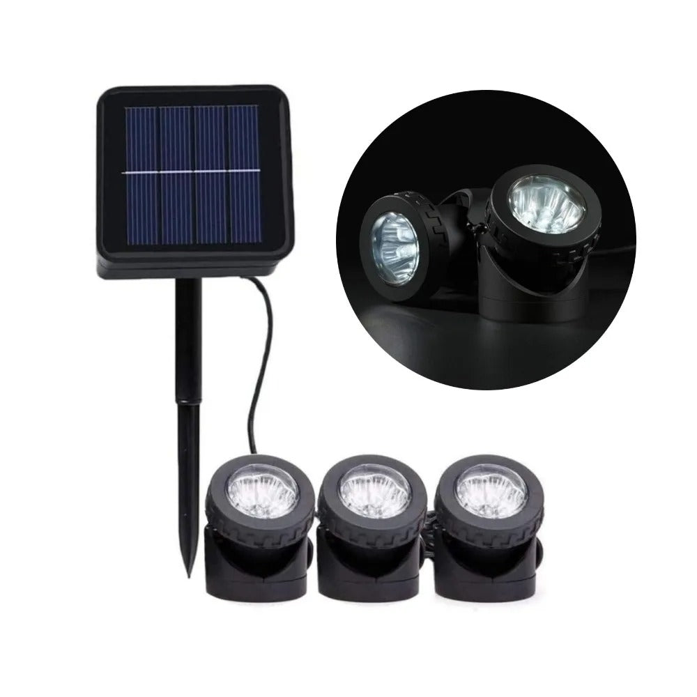 Solar Pond Spotlight Set