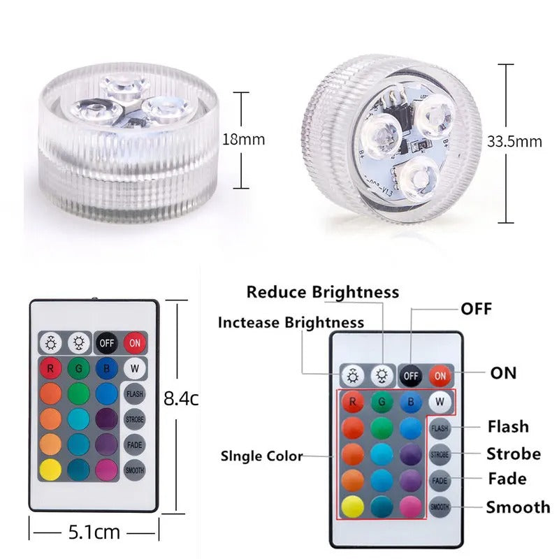 LED Underwater Battery Powered Light