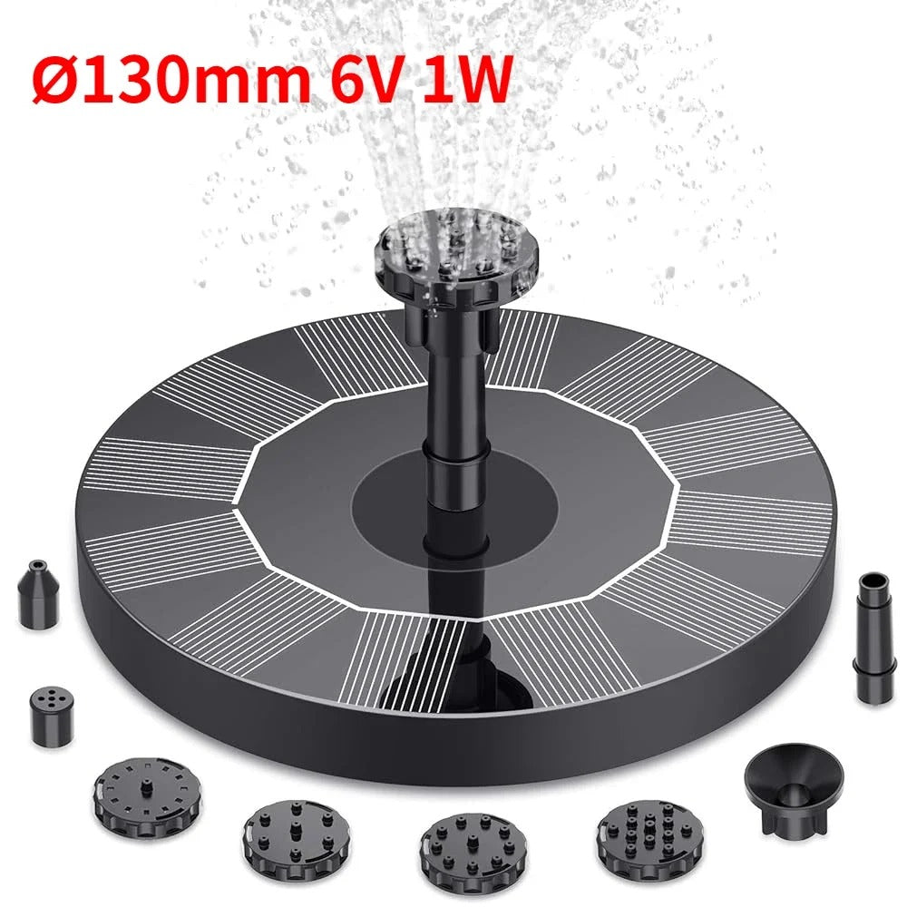 Solar Powered Pond Fountain for Koi Ponds & Water Gardens