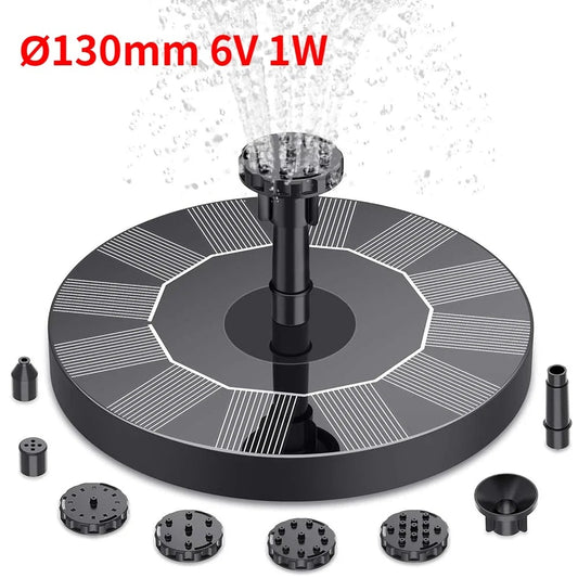 Solar Powered Pond Fountain for Koi Ponds & Water Gardens